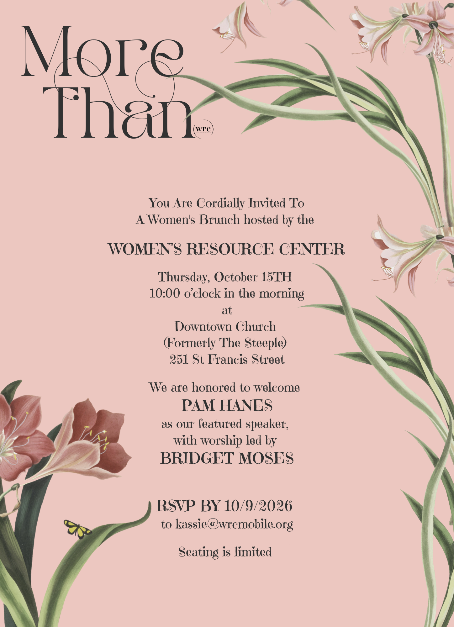 More Than WRC Brunch Flyer